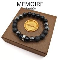 ราคา กำไลหินแท้ นิลดำ เหล็กไหล ลาวา ปกป้องคุ้มครอง หินนำโชค ขจัดภัย สร้อยหินมงคล harmen (16894601276)