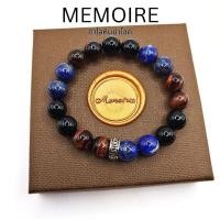 ราคา กำไลข้อมือหินแท้ LAPIS RED TIGER EYE ONYX สร้อยข้อมือสายมูเตลู (27015591432)