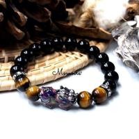 ราคา สร้อยข้อมือปี่เซียะ กำไลข้อมือปี่เซียะ 5 ธาตุ หิน Tiger eye หยั่งรู้ มองการไกล กล้าตัดสินใจ (8654498451)