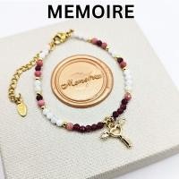 ราคา สร้อยข้อมือหินแท้ โกเมน มูนสโตน โรโดไนท์ กำไลหิน มินิมอล ของขวัญ (27124608670)
