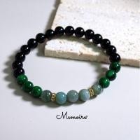 ราคา กำไลหินนำโชค หยกพม่า หินสีเขียว หินสีดำ กำไลมงคล (18279467304)