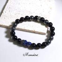 ราคา กำไลปี่เซียะเปลี่ยนสีตามอุณหภูมิ หินนำโชคแท้ สีดำ (22668359520)