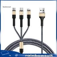 ราคา RB 3 in 1 Micro USB Type C 3 5A โทรศัพท์สายชาร์จเร็วสําหรับ iPhone Android (55458955758)