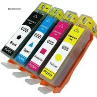 ราคา RB4 ชิ้นตลับหมึกสําหรับ HP 655 Deskjet 3525 4615 4625 5525 6520 6525 (43062869069)
