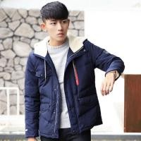 ราคา 10182MM เสื้อกันหนาวแฟชั่นผู้ชาย บุขนเป็ดผสม (1832198438)
