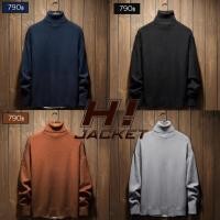 ราคา 10329MM เสื้อไหมพรมนิตติ้งคอเต่า สีพื้นเรียบ ผ้านุ่มนิ่ม (21653739992)