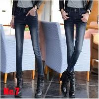 ราคา 11656X กางเกงยีนส์ SLIMกันหนาว ซับกำมะหยี่ เบอร์ 7 (88612648)