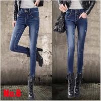 ราคา 11656X กางเกงยีนส์ SLIMกันหนาว ซับกำมะหยี่ เบอร์ 6 (88609911)