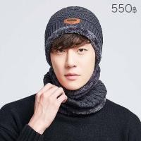 ราคา 11920L หมวกไหมพรมพร้อมผ้าพันคอบุขนนุ่มกันหนาว แบบ 2 ชิ้น (1547337956)
