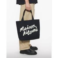 ราคา New Maison Kitsune handwriting tote ดำ มือ1ของแท้ พร้อมส่ง (28429790444)