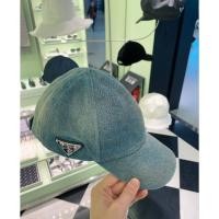 ราคา New หมวก Prada denim cap สียีนส์เฟด สวยมากกกก Size M มือ1ของแท้ พร้อมส่ง (57304837646)