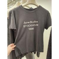 ราคา New Acne Studios tee ดำ ทรงเข้ารูป สไตล์เก่าๆ คอเสื้อมีรอยขาดนิดๆเป็นดีไซน์ ของแท้ พร้อมส่ง ทักรีเชครายวันก่อนกดค่า (55101141856)