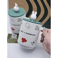 ราคา New แก้วเซรามิกพร้อมฝา Starbucks Miffy ceramic mug and lit set มือ1ของแท้ พร้อมส่ง (43925362899)