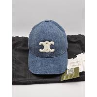 ราคา Used like new Celine triomphe denim cap Size S 55 59cm มือ2 ของแท้ พร้อมส่ง (43672762012)