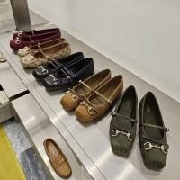 ราคา New Gucci horsebit ballet flat ของแท้ พร้อมส่ง ทักรีเชคไซส์และสีรายวันก่อนกดสั่งค่ะ (40672792679)