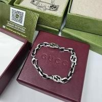 ราคา New Gucci interlocking silver bracelet รมดำ ฮิตสุดในรุ่น สร้อยข้อมือ มือ1 แท้ (26859663306)
