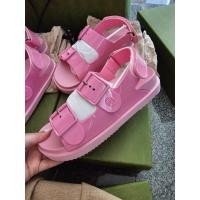 ราคา New Gucci rubber sandals ชมพู ว่าง 36 37 มือ1ของแท้ พร้อมส่ง (12397666988)