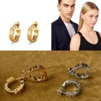ราคา New Versace Greca hoop earrings มือของแท้ พร้อมส่ง ทักรีเชครายวันก่อนกดสั่งค่า (50600706573)