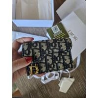 ราคา New Dior saddle Card holder in navy 1 ช่อง มือ1ของแท้ พร้อมส่ง (44402190759)