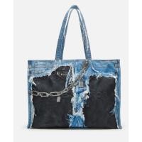 ราคา New Acne Studios logo shoulder denim printed tote bag in canvas ของแท้ พร้อมส่ง ทักรีเชครายวันก่อนกดค่า (57805766513)