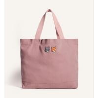 ราคา New Maison Kitsune double fox head tote bag ชมพู น่ารักมากก แท้ พร้อมส่ง ทักรีเชคสต็อกรายวันก่อนกดค่า (43928780810)