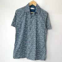 ราคา เสื้อเชิ้ตผู้ชาย ผ้าฝ้าย ลายดอกไม้ แบรนด์แท้ Guy Laroche Flower Shirt (55508056794)