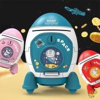 ราคา Wxdx ไทย กระปุกออมสิน น่ารักด้วยสติกเกอร์การ์ตูนกล่องเงินพลาสติกทนทานอเนกประสงค์พื้นที่จรวดรูปร่างกล่องเงินสดเด็กของขวัญของเล่น (50858833172)