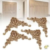 ราคา WXDX TH 4PCS ไม้ Figurines หัตถกรรมตกแต่งเฟอร์นิเจอร์ชิ้นส่วนคุณภาพสูง Woodcarving ตกแต่ง (50359036388)