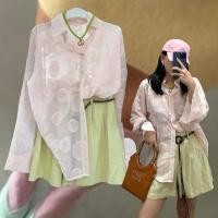 ราคา fur pink shirt เสื้อเชิ๊ตคอปก แขนยาว ลายจุดแบบขนๆ เนื้อผ้าซีทรู ทรงสวย ใส่สบาย เหมาะกันหน้าร้อยเลย (55356799935)