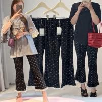 ราคา พร้อมส่ง POLKADOT PANT 490 กางเกง 7 ส่วน น่ารักๆ ลายจุดผ้านิ่มเกาหลี ชายเย็บลูกไม้ เอวยางยืดใส่สบาย งานนำเข้า (48054340300)