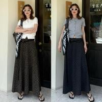 ราคา 1095 New Arrival STUDIOX2 LEOPARD A LINE SKIRT WITH BELT SMLXLXXL 590 กระโปรงทรงเอ ลายเสือ ผ้าผิวกำมะหยี่ ตรงลายเส (40072854082)