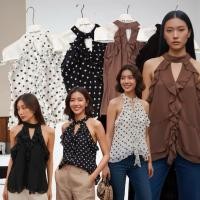 ราคา Chiffon halter top 390 mo studio เสื้อคล้องคอผูกหลัง เเขนกุด เนื้อผ้าชีฟองพริ้ว ๆ ทรงสวยมากค่ะ (56801025043)