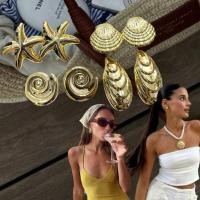 ราคา summer sea earrings set set ต่างหู 4 คู่ สีทองสว่างเงาสวย มาเป็น set งานสวย อะไหล่อย่างดี ฟิว summer (50557968446)