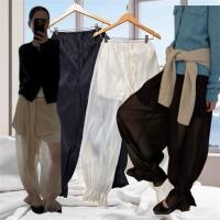 ราคา พร้อมส่ง Harem pant mo studio กางเกงฮาเร็มทรงสม้อคข้อเท้า ผ้าเนื้อซิลกี้ สวย ใส่สบาย งานนำเข้า (26342783839)