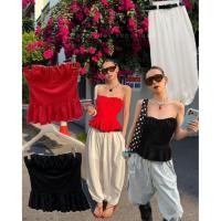 ราคา ? ? ? ? ? ? ? ? ? ? ? ? ? onseason เสื้อเกาะอกทรงcorset ? ? ? ? ? ? ? ? ? ? ? ? ? ? ? ? ? S M SET 2ชิ้น กางเกง เข็มขัด กางเกงทรงบอลลูน (48708370885)