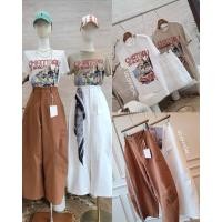 ราคา CHATAEU 350 เสื้อยืดผ้าสลาฟลายใหม่นะคะ Baggy pants 550 กางเกงทรงบอลลูน รุ่นใหม่นะคะรุ่นนี้ใส่แบบสบายๆเลยค่ะ u2 (24093340660)