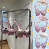 ราคา New Bowky top 290 ฟรีส่ง กรี๊ดดด สีใหม่สวยม๊ากกก เสื้อครอปบราลายดอกสุดฮอต สไตล์คุณโบกี้ (20874865564)