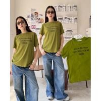 ราคา Acne T Shirt 420 เสื้อยืดแบรนด์ดัง ดีเทลลายสกรีนด้านหน้า คอลใหม่ผ้าสลาฟอย่างดี งานเบสิคสไตล์ ใส่สบาย โทนสีเขียว valen (57808196348)