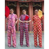 ราคา 9990 GONG XI FA CHI CNY SHORT SLEEVES TOP PANTS SET STUDIOX2 790 เซ็ตเสื้อคอจีนกระดุมจีนหน้ามาคู่กับกางเกงเข้าเซ็ต (57605771029)