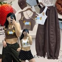 ราคา dog crop tank top เสื้อกล้าม ทรง crop แขนกุด ผ้ายืดได้ แต่ไม่เยอะมาก จะไม่รัดแน่นมาก แต่งน้องหมานูน 3d พร้อมโบว์ (55606255118)