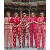 ราคา 9989 Gong Xi Fa Cai PUFF SLEEVES TOP PANTS STUDIOX2 น้องเป็นชุดเซ็ต2ชิ้น เสื้อคอจีนกระดุมหน้าแขนพองมาคู่กับกางเกง (55604780928)
