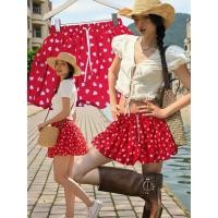 ราคา พร้อมส่ง Red heart balloon skirt 290 mo studio กระโปรงบอลลูน ปริ้นลายหัวใจ ด้านในมีซับเป็นกางเกง เอวยางยืด (54605997885)