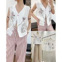 ราคา New arrivals Linen vest top 490 TEEDA เสื้อแขนกุด ทรงกั๊ก ผ้าลินินผสมผ้าฝ้ายเนื้อเบา ใส่สบาย ระบายอากาศดีมาก (54300681913)