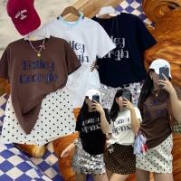 ราคา Polka dot y2k skirt M L กระโปรงทรงสั้นลายจุด y2k style เลย harley t shirt เสื้อยืดเนื้อผ้านุ่ม คอกลม แขนสั้น (53557697914)