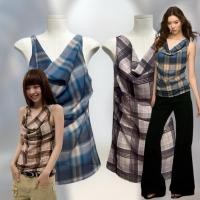 ราคา Scott halter top 390 mo studio งานนำเข้าพร้อมส่ง เสื้อคอถ่วงวายทูเค ลายสก๊อตเกร๋ เกร๋จร้า มีซิปด้านข้างสวมใส่ (53059026665)