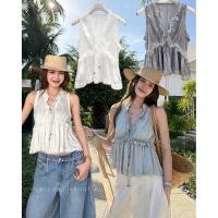 ราคา ? ? ? ? ? ? ? ? ? ? ? ? ? 590 onseason หยิบมาใส่เมื่อไหร่ก็คอมพลีทลุค เสื้อตัวนี้เป็นงานผ้าซาตินเนื้อเงาสวยตัดต่อระบายลูกไม้ (50808493014)