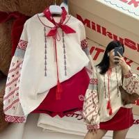 ราคา boho embroid top เสื้อ boho style แขนยาว แต่งปักตลอดแขน และช่วงหน้า แขนทรงพอง balloon คอวี แบบเชือกพู่ห้อย น่ารักมาก (49606713084)