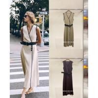ราคา 9979 New Arrival STUDIOX2 LINEN SUMMER DRESS WITH BELT size 01 02 790 เดรสผ้าลินินคอวีกุ้นขอบคอและขอบแขน detail (48704691892)