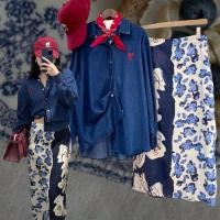 ราคา zr printed pencil skirt กระโปรงทรงดินสอ ลายปริ้นแบบอาร์ตๆ เนื้อผ้าอย่างดีเลย แต่งผ่าหลัง ซิปข้าง ทรงเอวสูง เก๋มาก (45151056622)