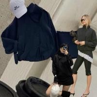 ราคา funnel coat เสื้อ trench ตัวเก๋ ตัวชิค มาแรงมากตอนนี้ แต่งกระดุมอะไหล่ครีมปั๊ม ชายแขนเล่นดีเทล belt ช่วงคอเป็นแบบfunne (45057713522)